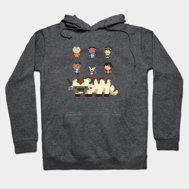 Team Avatar 8bit Hoodie by LumaInk